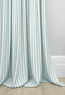 Lace Stripes, Duck Egg - Made to Measure Curtains